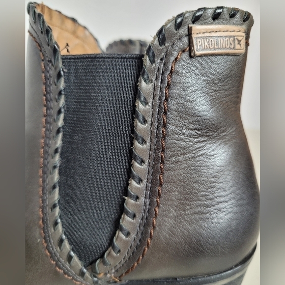 Pikolinos Leather Andorra Chelsie Ankle Pull-On Boot Block Heel - 36 US 5.5/6 - Picture 5 of 16